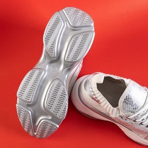 Roslyn bílá hrubá podrážka dámská sportovní obuv - obuv