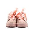 Różowe, sportowe buty z kokardą - Obuwie