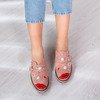 Růžové boty s ozdobami Lagerrl - Obuv