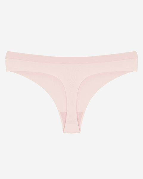 Růžové dámské laserem řezané tanga kalhotky - Spodní prádlo