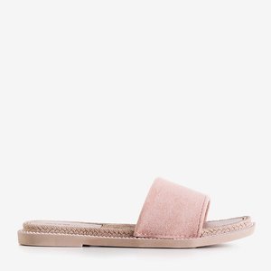 Růžové dámské pantofle Vicoria - obuv