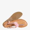 Růžové dámské sandály s ornamenty Begnetia - obuv