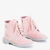 Růžové dámské turistické boty značky Meridala - Boty
