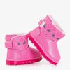 Růžové dětské sněhové boty Hana - Obuv