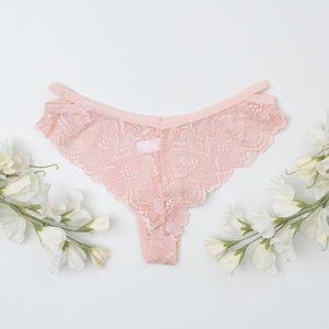 Růžové krajkové podprsenky - spodní prádlo