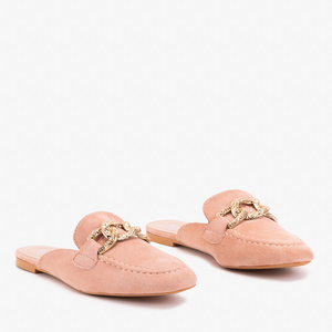 Růžové pantofle a'la mokasíny Gabbu- Boty