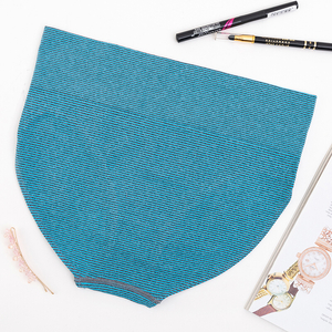 Šedé a modré dámské pruhované slipy - Spodní prádlo