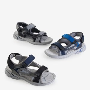 Šedé chlapecké sandály na suchý zip Asitop - Boty