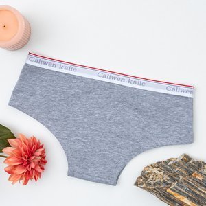 Šedé dámské kalhotky - spodní prádlo