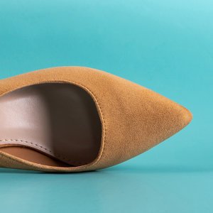 Světle hnědé dámské sandály na botě Siofra post - Footwear