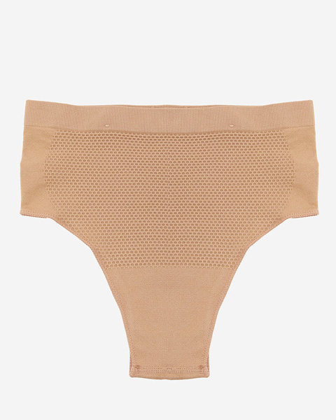 Světle hnědé dámské tvarové kalhotky - Spodní prádlo
