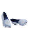 Světle modré boty na klínovém podpatku Reese - Obuv
