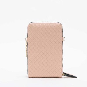 Světle růžová dámská mini peněženka - doplňky