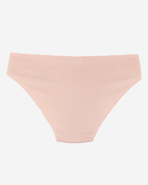 Světle růžové bavlněné dámské kalhotky ke kalhotkám - Spodní prádlo