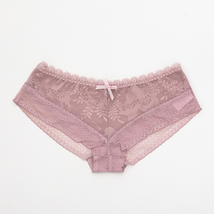 Světle růžové krajkové kalhotky pro ženy - Spodní prádlo