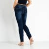 Tmavě modré rovné džíny PLUS SIZE - Kalhoty