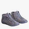 Tmavě šedé dámské izolované boty Tarbes - obuv