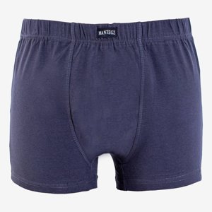Tmavě šedé pánské bavlněné boxerky PLUS SIZE - Spodní prádlo