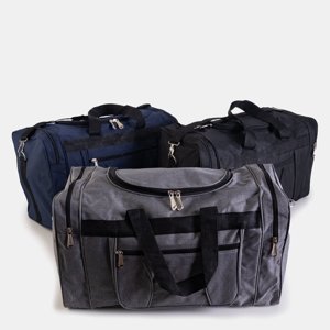 Tmavomodrá cestovní taška s kapsami - Kabelky