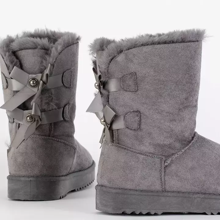VÝDEJ Šedé dámské sněhule Izzuni- Footwear