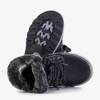 VÝPRODEJ Černé chlapecké teplé boty Vadik - Obuv