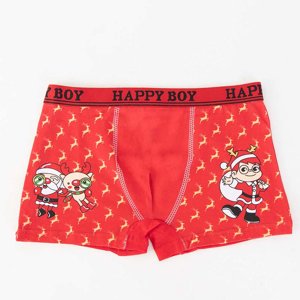 Vánoční červené boxerky pro kluky - Spodní prádlo