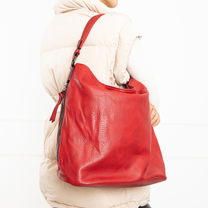 Velká červená dámská shopper taška - Doplňky