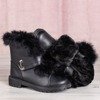 Wisconsin sněhové boty s černou kožešinou - obuv