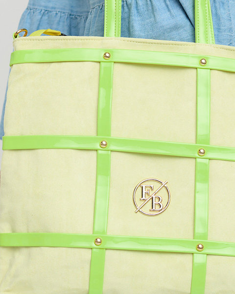 Zelená kostkovaná nákupní taška- Příslušenství