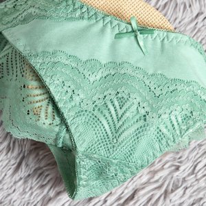 Zelené krajkové podprsenky - spodní prádlo