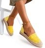 Žluté espadrily s prolamovanou Asti - obuv