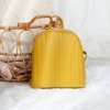 Żółty elegancki plecak - Plecaki