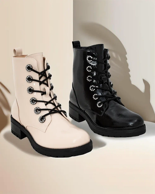 Жіночі ботильйони на шнурівці Royalfashion Solales