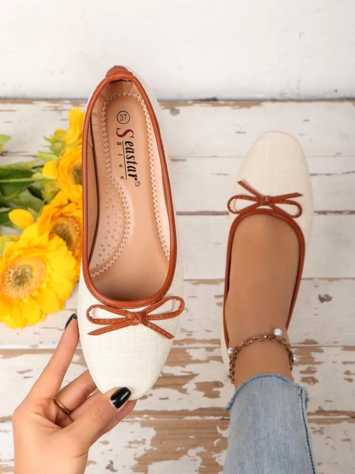 Royalfashion жіночі балетки з блискітками та бантом Aramie