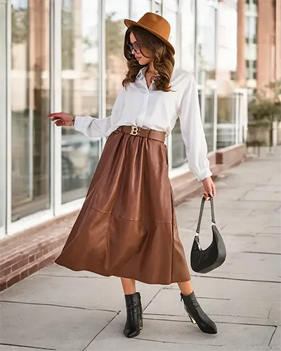 Сукня міні-спідниця Royalfashion для жінок з еко-шкіри