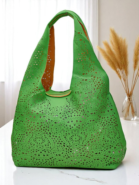 Royalfashion Velká dámská shopper kabelka z krajky Lira Lace