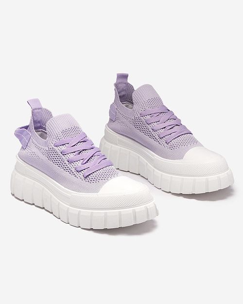 Фіолетові спортивні кросівки на платформі Dakkos- Footwear
