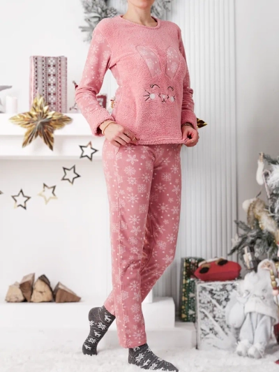 Royalfashion Жіночі піжами з зайчиком, polar-like