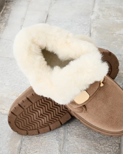 Royalfashion Dámské krátké boty a'la snow boots Dobis