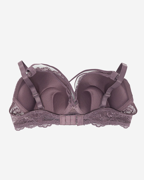 Фіолетовий жіночий бюстгальтер з мереживом - Нижня білизна