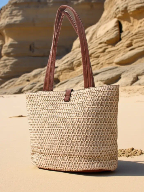 Royalfashion Велика солом'яна сумка для жінок