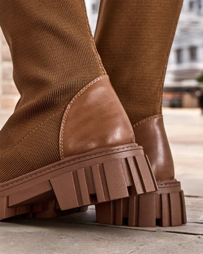 Royalfashion Dámské slip-on kozačky Bison