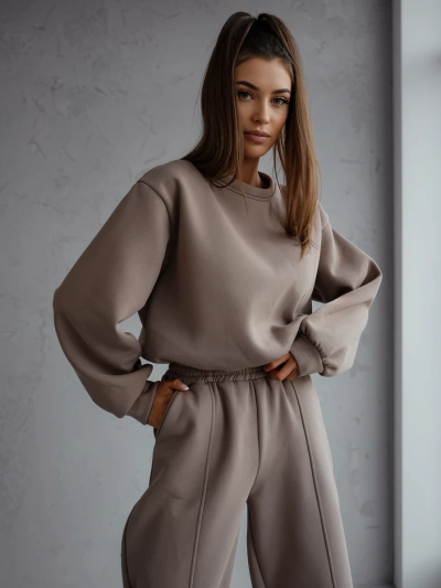 Royalfashion Dámský bavlněný teplákový set