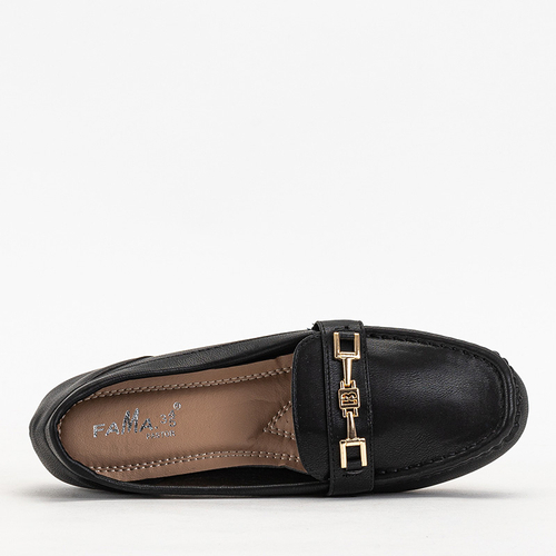 Чорні жіночі мокасини Okeri