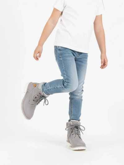 Šedé chlapecké zateplené boty Tiptop - Boty