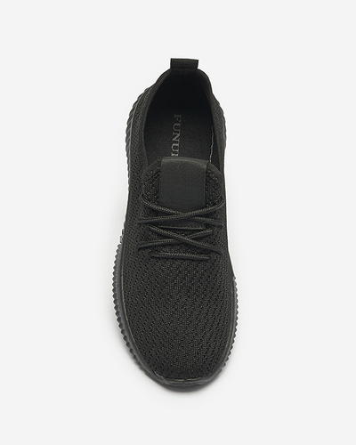 Чорні жіночі тканинні спортивні кросівки Vobbu- Footwear