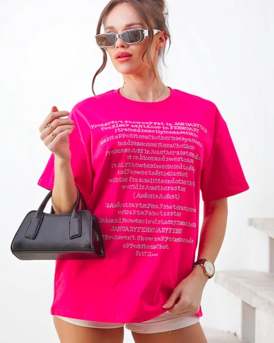 Dámské bavlněné tričko Royalfashion s textem zdobeným kamínky