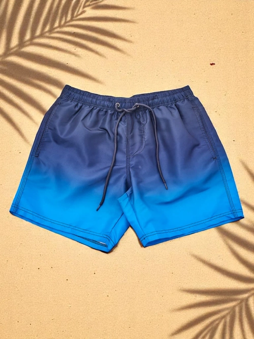 Royalfashion Спортивні чоловічі шорти омбре із захисною сіткою