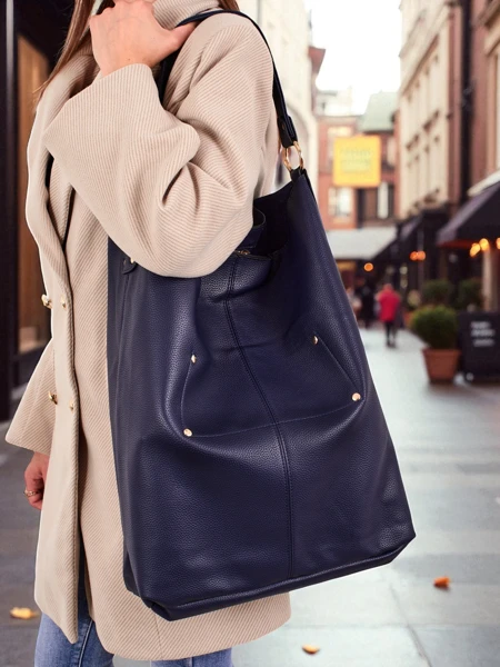 Vysoká dámská shopper kabelka 2-dílná eko kůže Hollow Grace