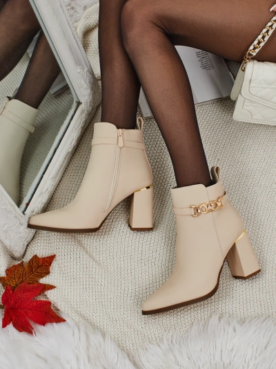 Жіночі ботильйони еко замшеві на підборах Ostirena